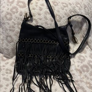 Carlos Santana Fringe Shoulder Bag